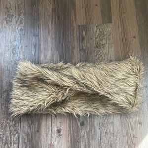Loft Faux Fur Twist Infinity Scarf